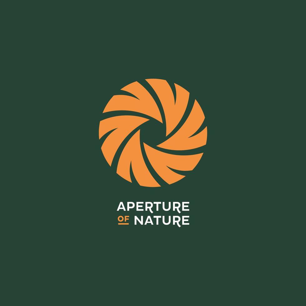 logo naturale della fotocamera vettore