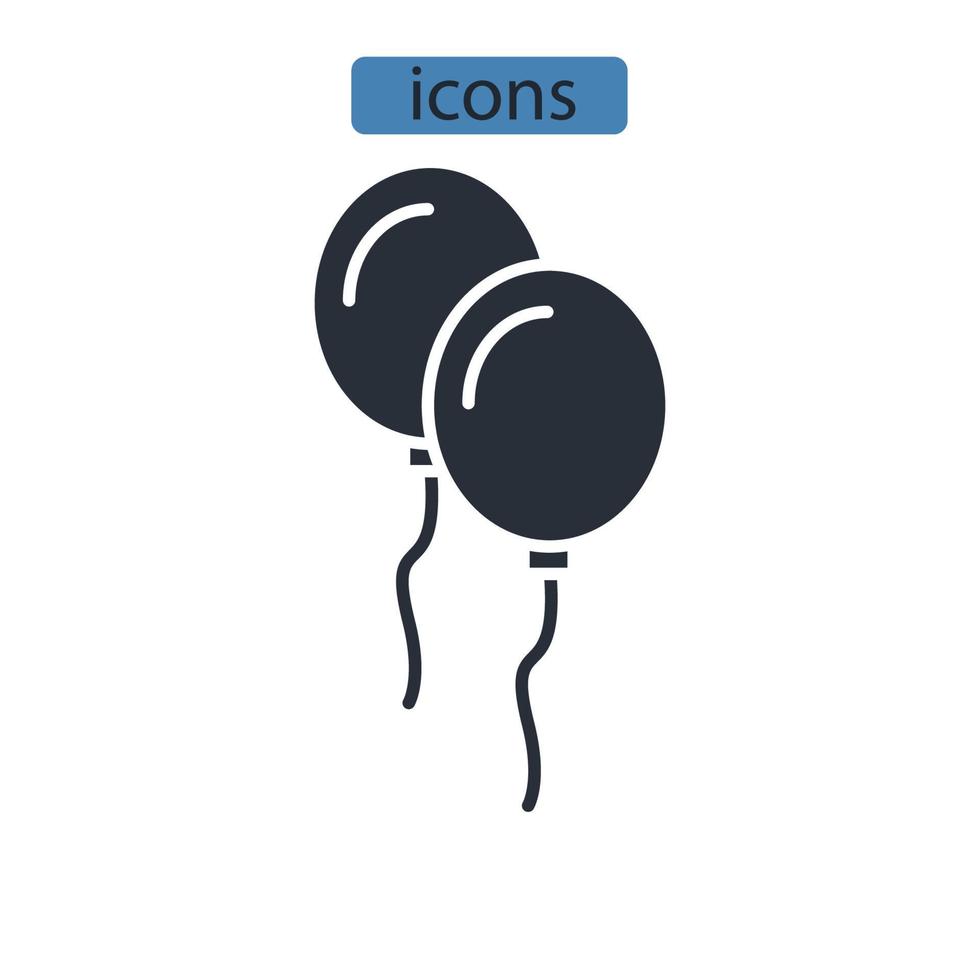 icone a palloncino simbolo elementi vettoriali per il web infografica