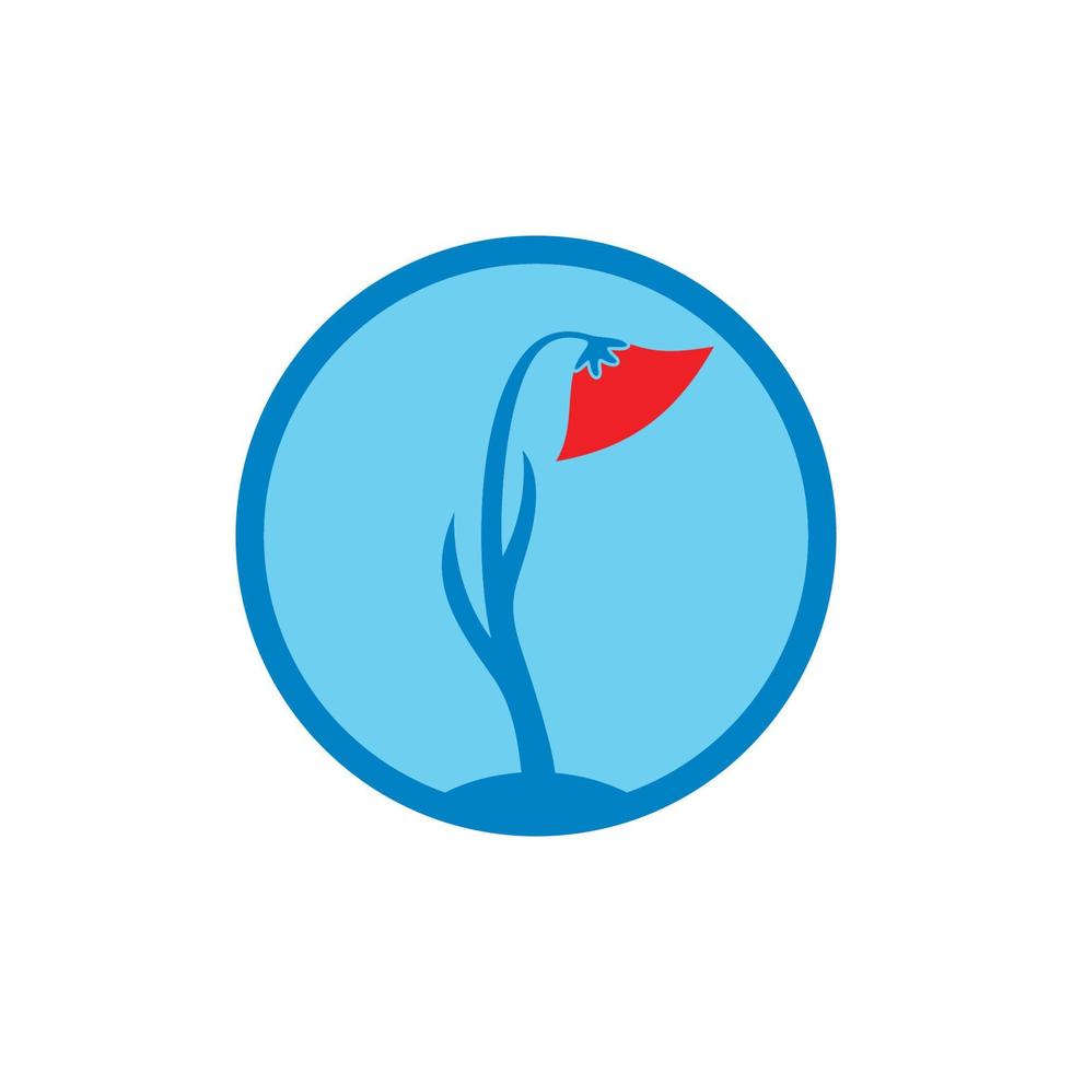cerchio fiore pianta simbolo beuty logo colorato vettore
