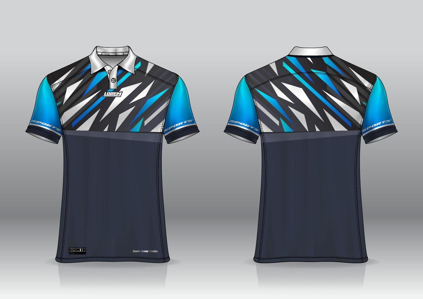 polo design uniforme per gli sport all'aria aperta vettore