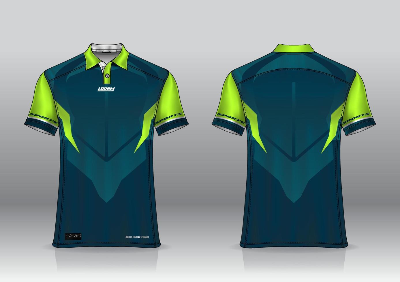 polo design uniforme per gli sport all'aria aperta vettore