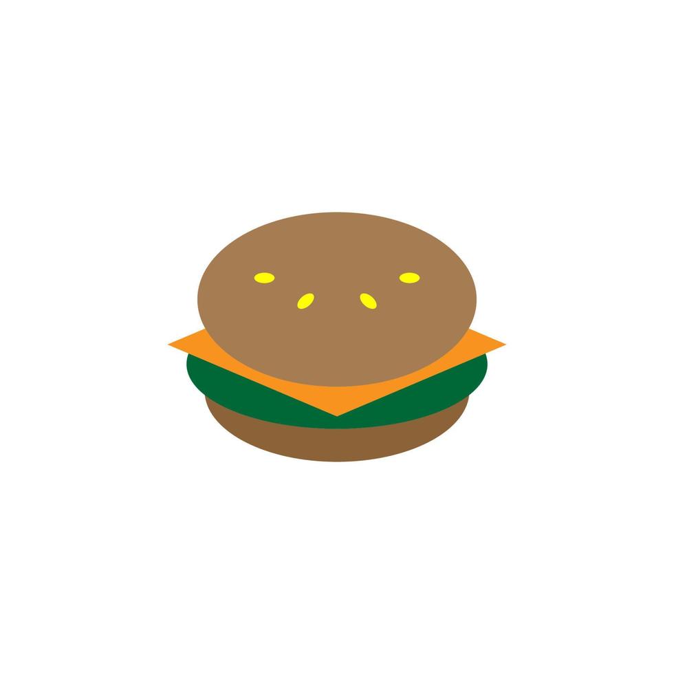 disegno dell'illustrazione dell'icona dell'hamburger vettore