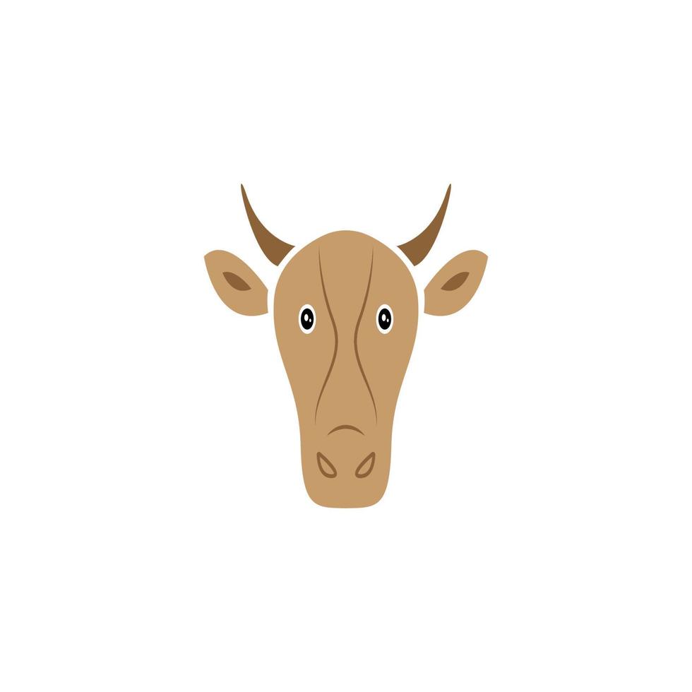 disegno dell'illustrazione di vettore dell'icona della mucca