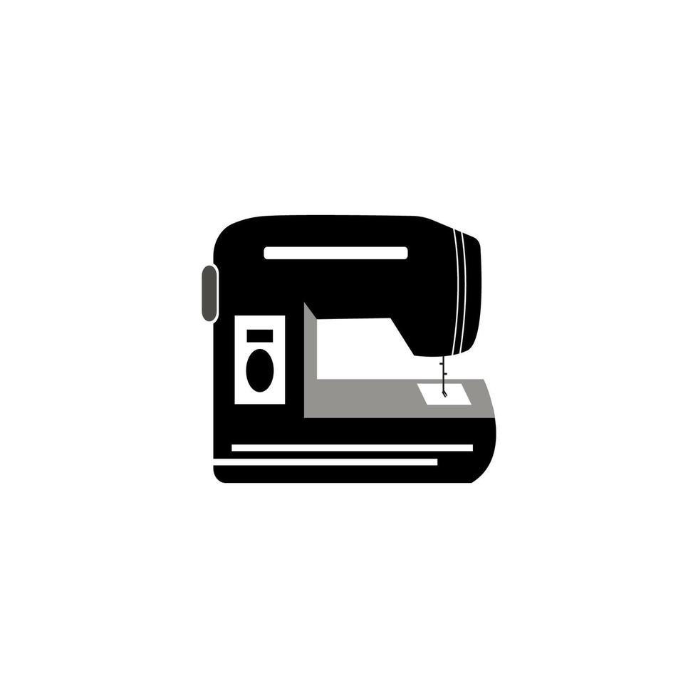 illustrazione vettoriale dell'immagine dell'icona della macchina da cucire