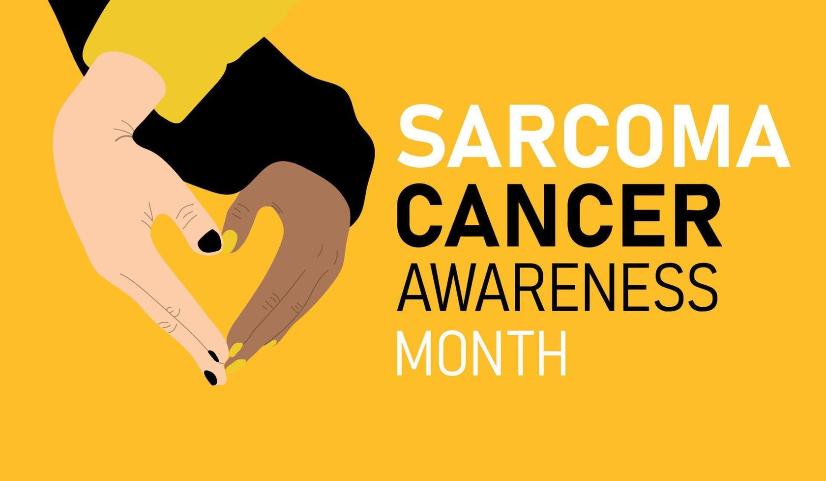 mese di sensibilizzazione sul cancro del sarcoma vettore