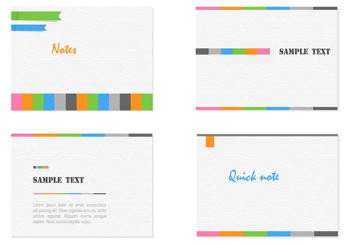 Modern Card Templates Vector Set