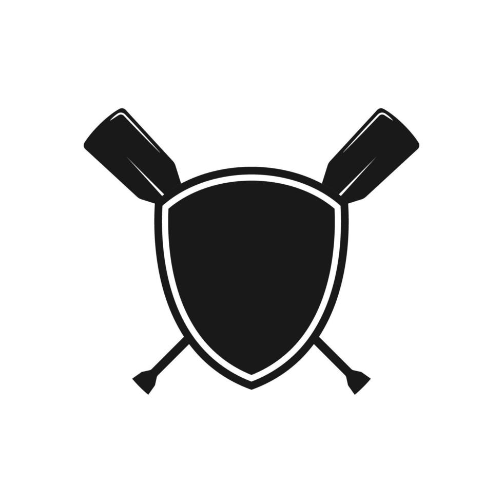 vettore di disegno dell'icona del logo di rafting