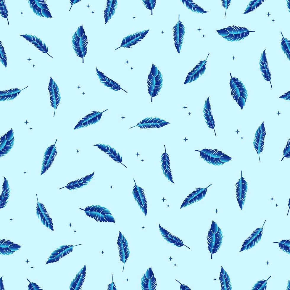piume di uccello vector seamless con gradiente