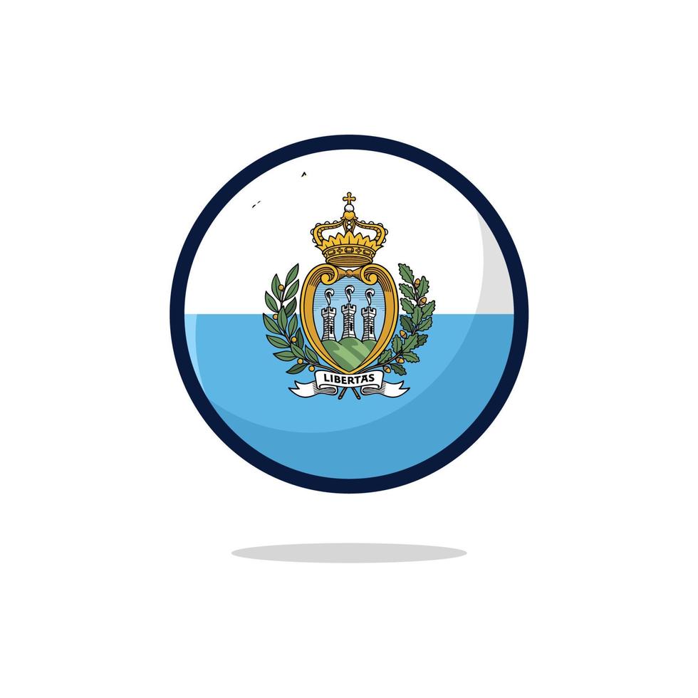 icona della bandiera del san marino vettore