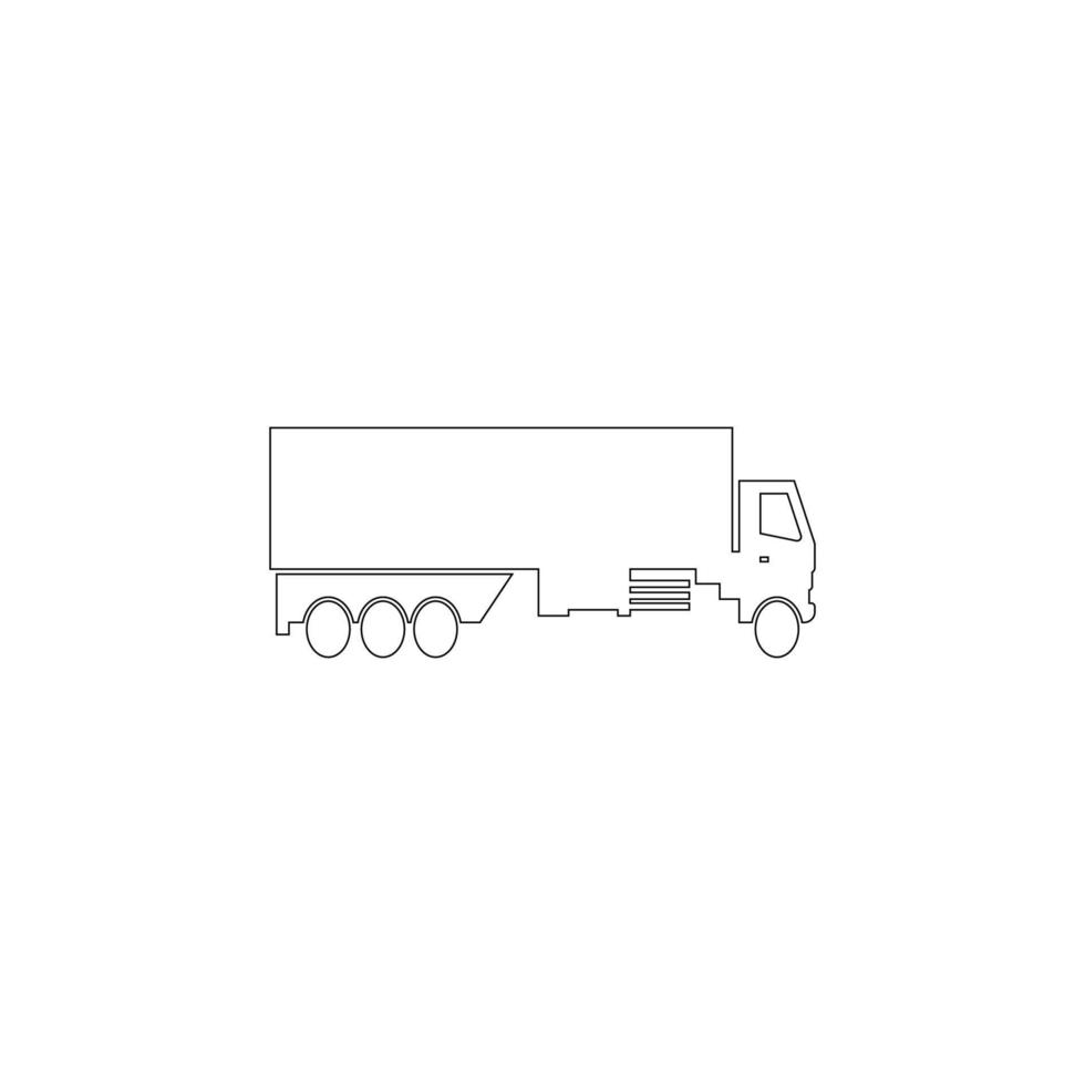 disegno dell'illustrazione di vettore dell'icona del camion