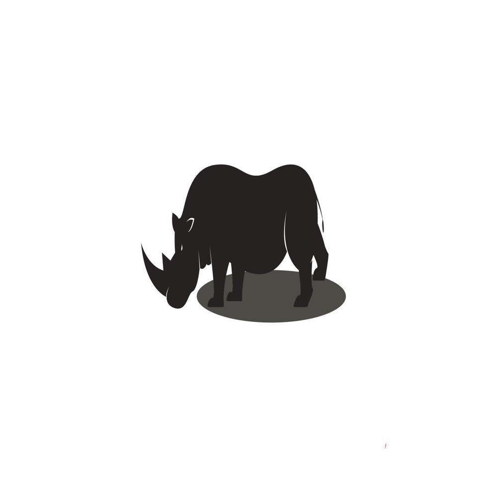 illustrazione di rinoceronte per la giornata della fauna selvatica vettore