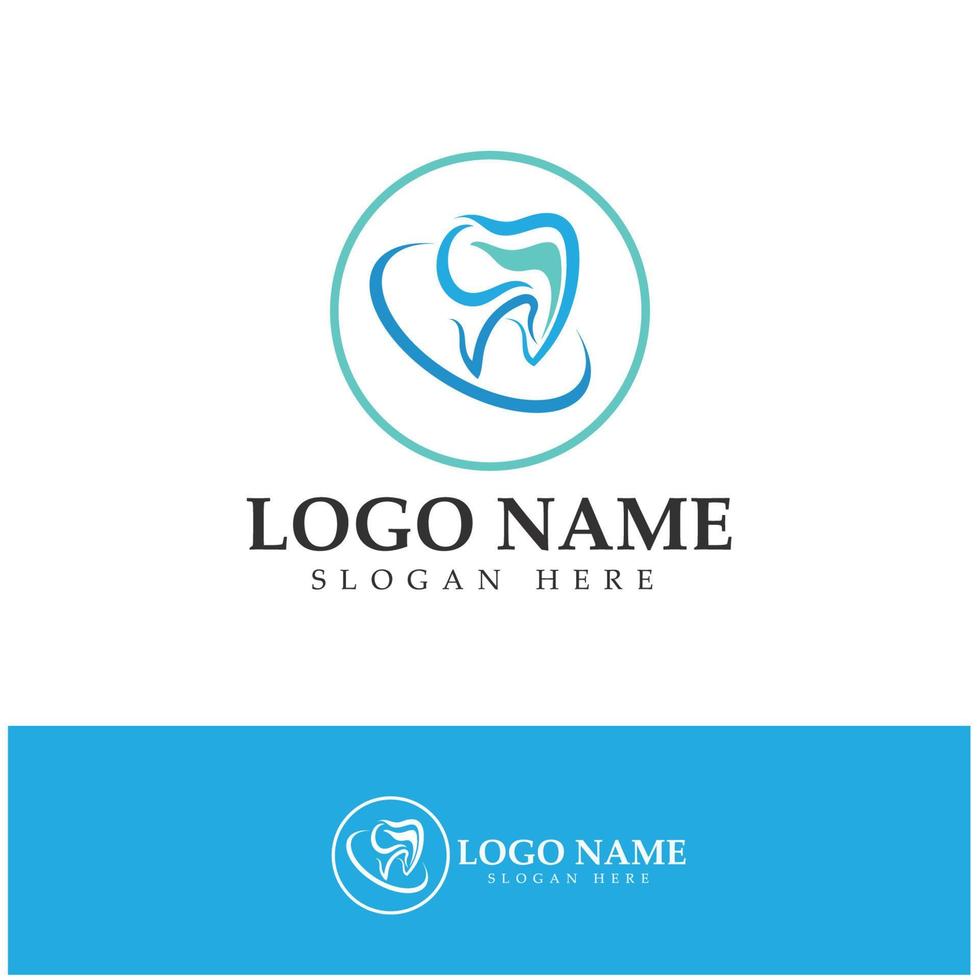 logo dentale design template.creative logo dentista. logo vettoriale della clinica dentale.