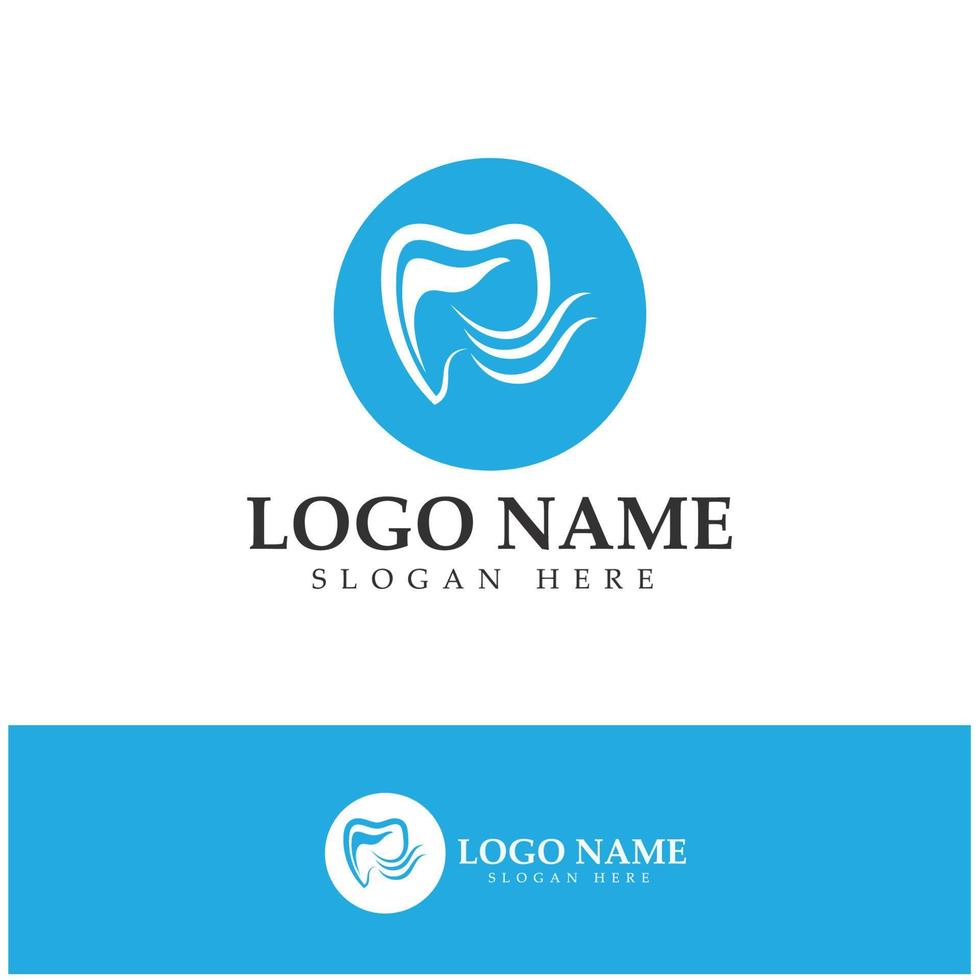 logo dentale design template.creative logo dentista. logo vettoriale della clinica dentale.