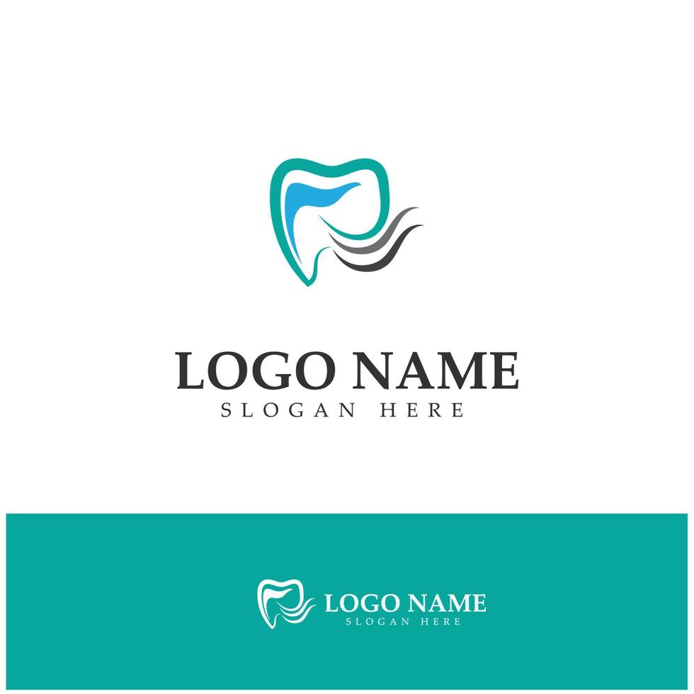 logo dentale design template.creative logo dentista. logo vettoriale della clinica dentale.