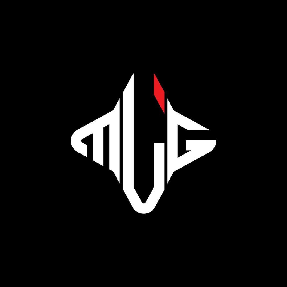design creativo del logo della lettera mlg con grafica vettoriale