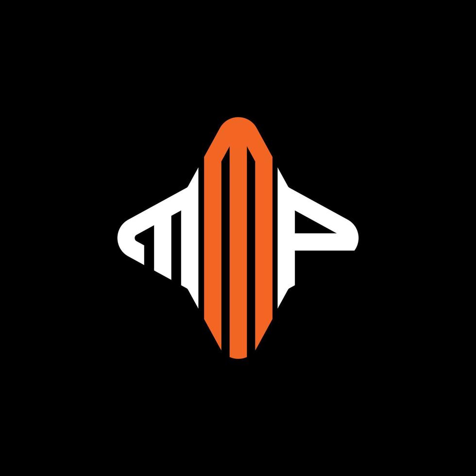 mmp lettera logo design creativo con grafica vettoriale