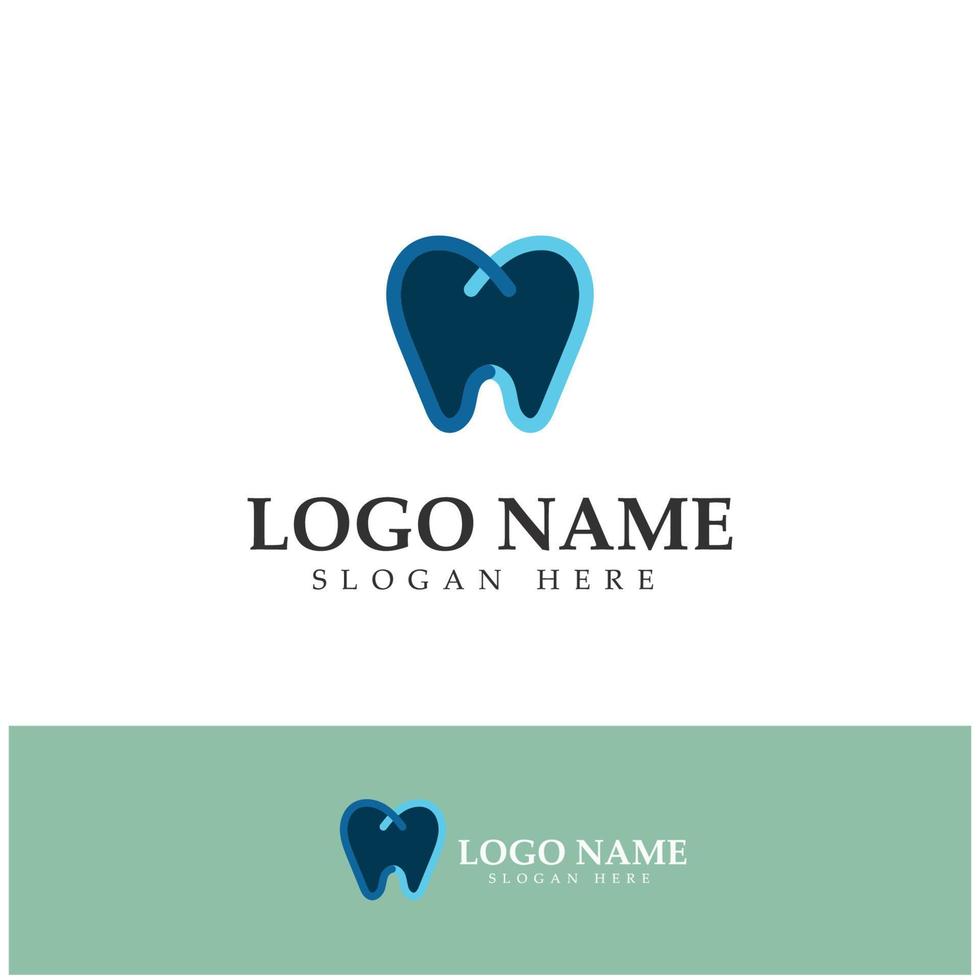 logo dentale design template.creative logo dentista. logo vettoriale della clinica dentale.