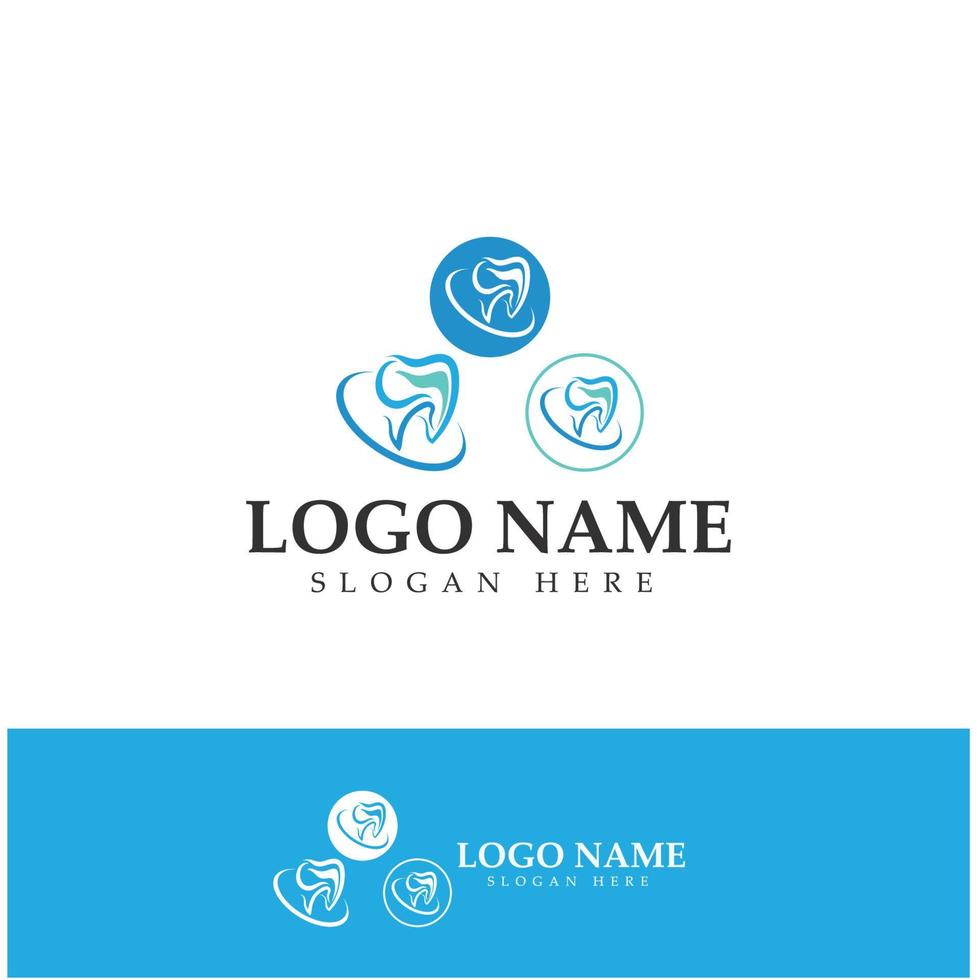 logo dentale design template.creative logo dentista. logo vettoriale della clinica dentale.