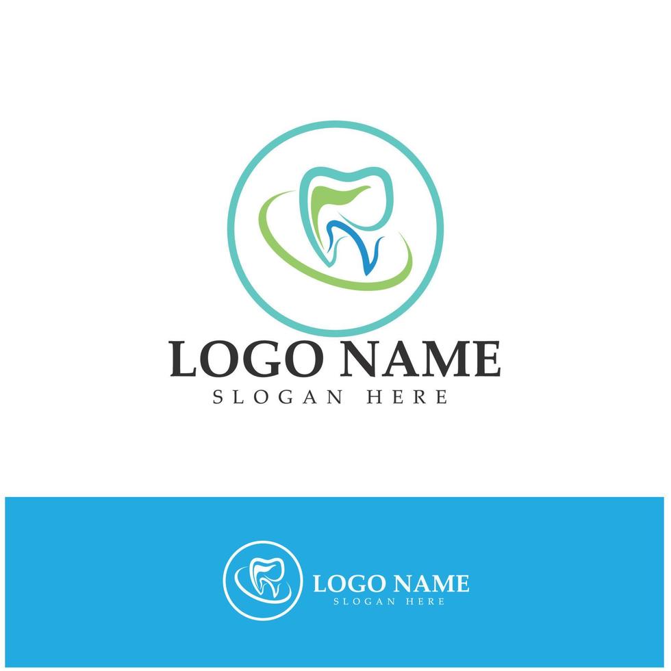 logo dentale design template.creative logo dentista. logo vettoriale della clinica dentale.