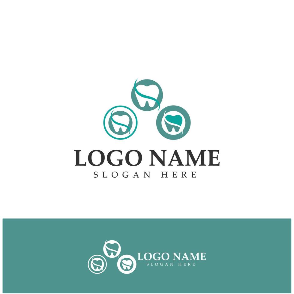 logo dentale design template.creative logo dentista. logo vettoriale della clinica dentale.