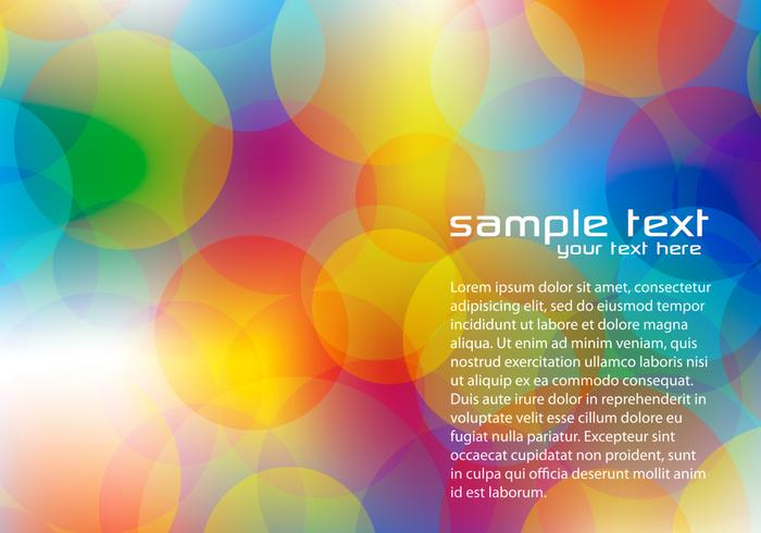 Bright Bokeh Background Vector