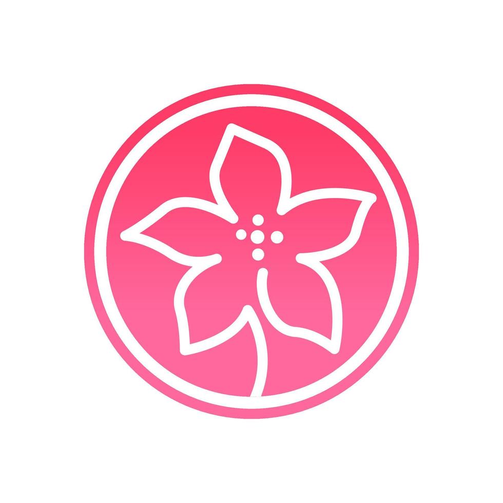 logo icona fiore vettore