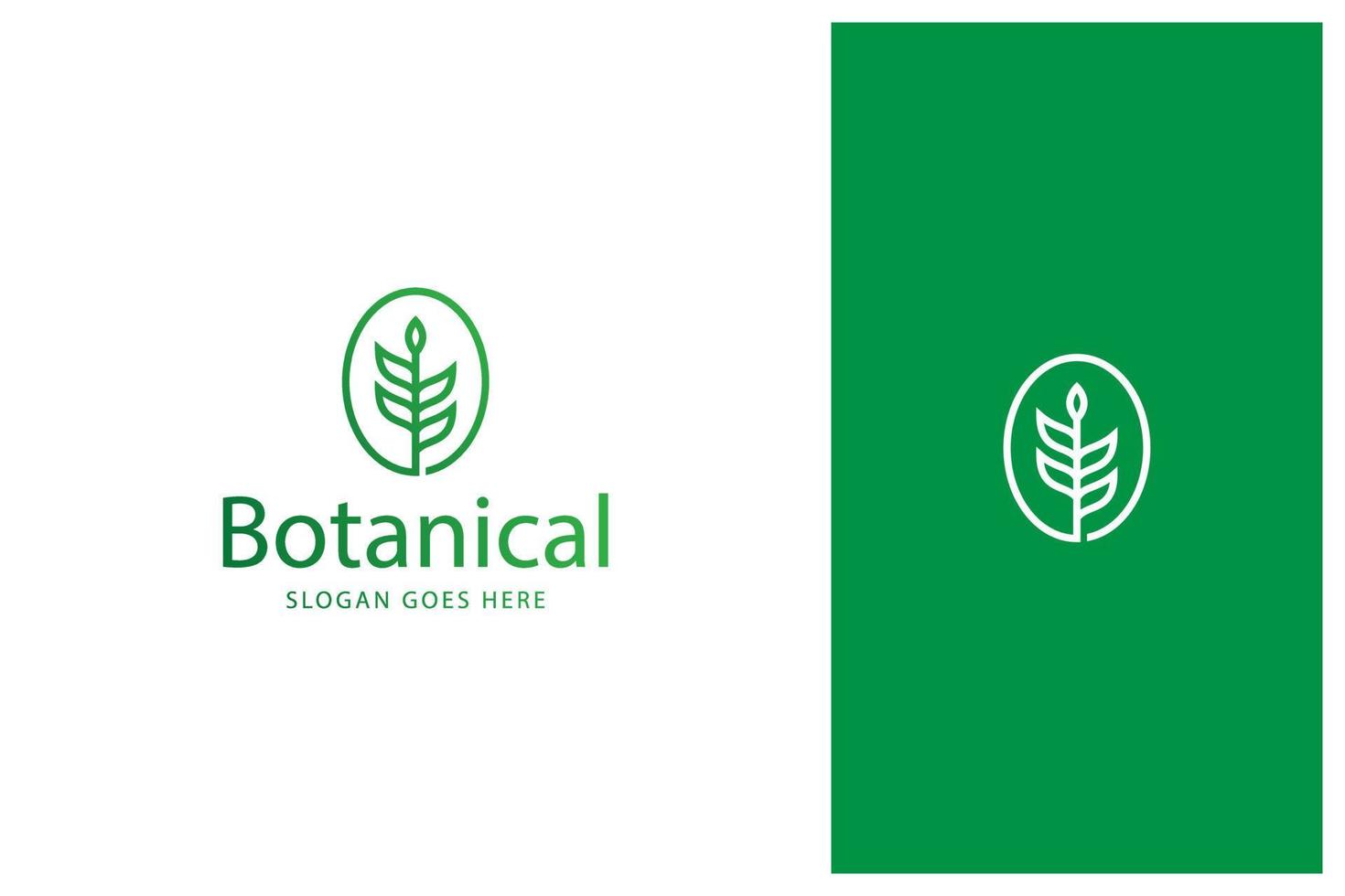 disegno del logo botanico biologico foglia di fiore vettore