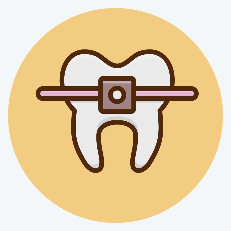 parentesi graffe. adatto per il simbolo della medicina. stile piatto. design semplice modificabile. vettore del modello di progettazione. semplice illustrazione