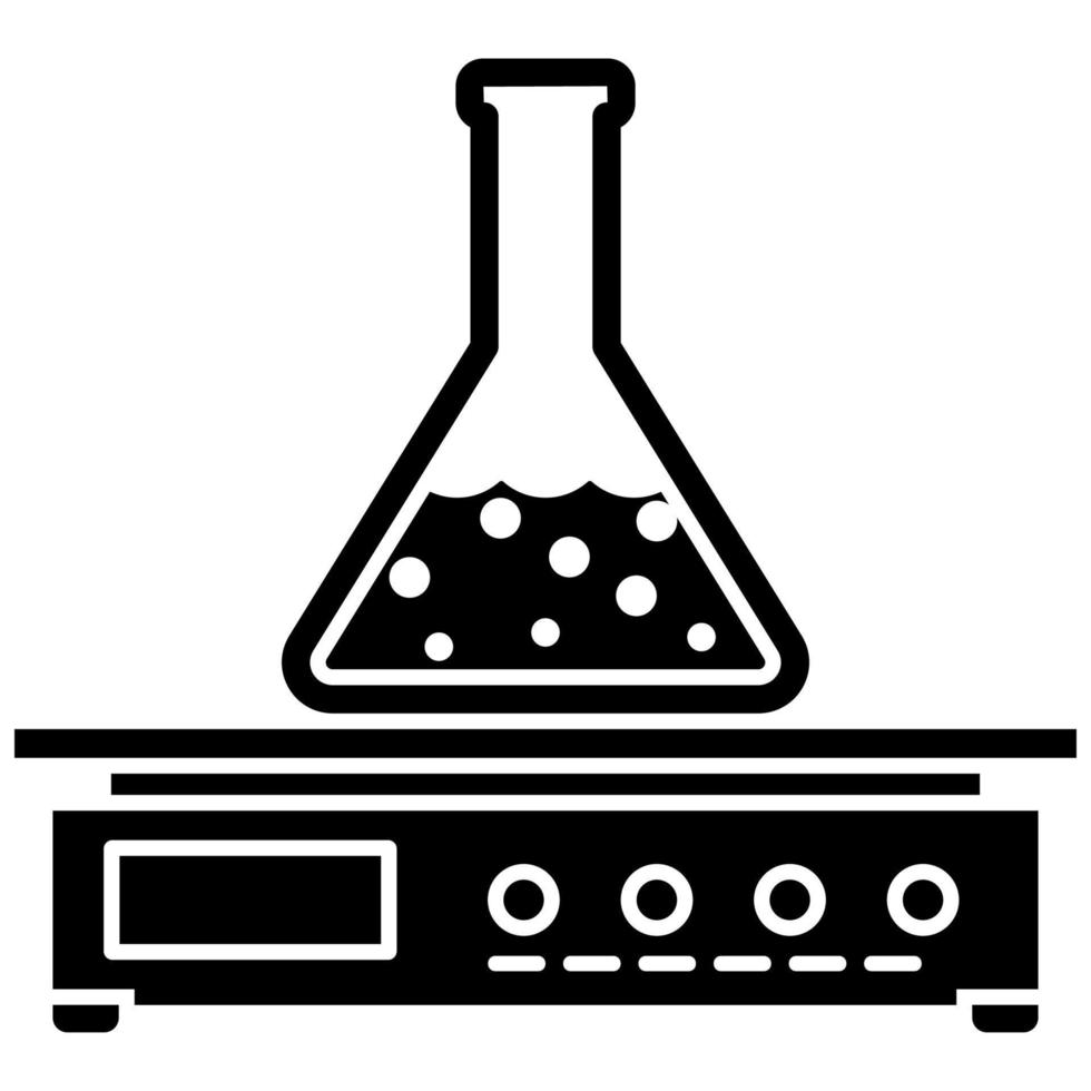 icona dell'attrezzatura del laboratorio di scienze. vettore