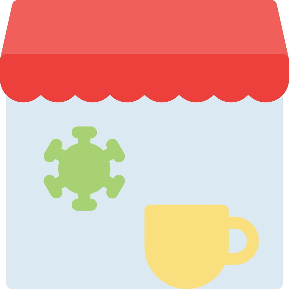 illustrazione vettoriale chiusa del negozio di tè su uno sfondo. simboli di qualità premium. icone vettoriali per il concetto e la progettazione grafica.