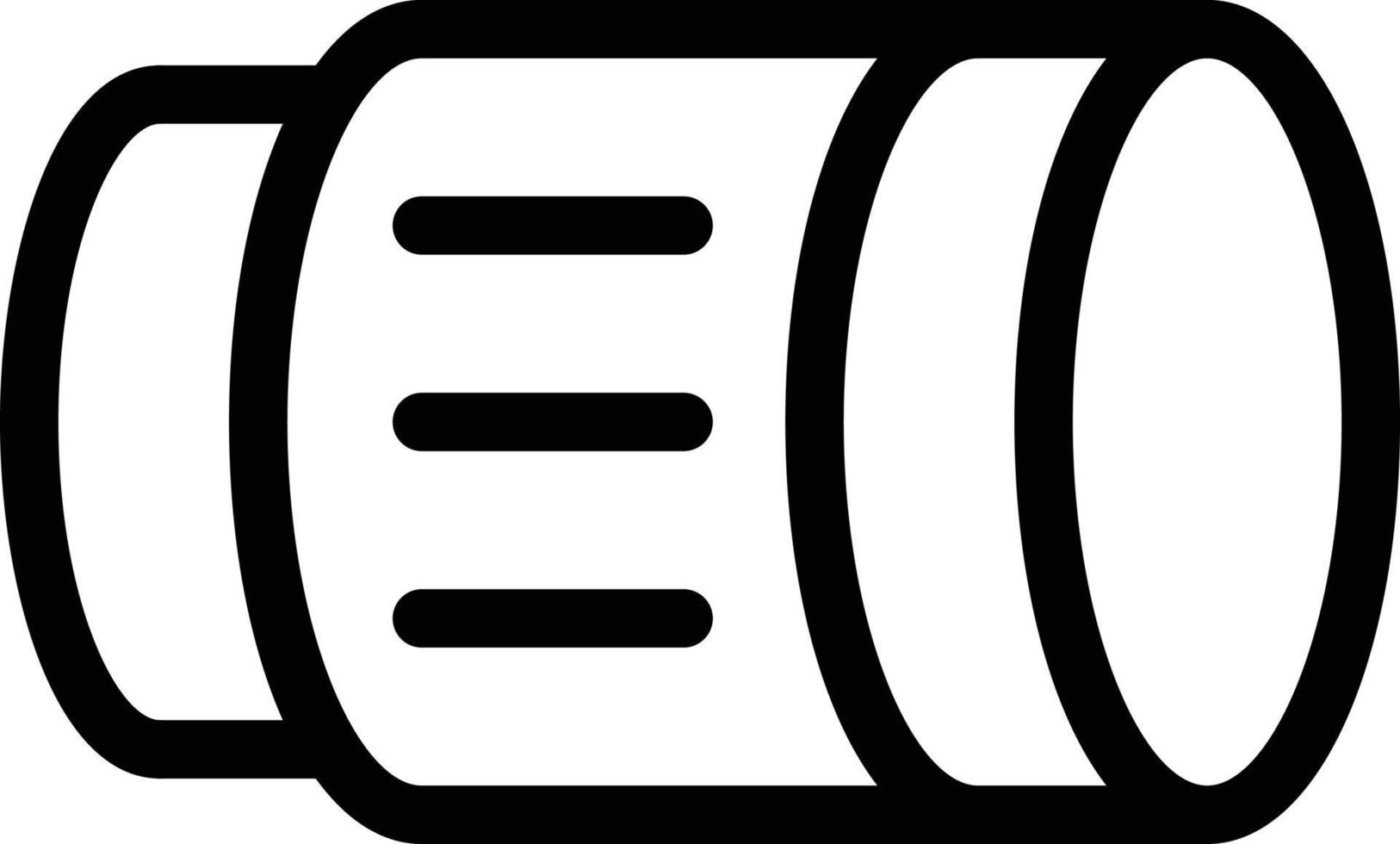 illustrazione vettoriale dell'obiettivo della fotocamera su uno sfondo. simboli di qualità premium. icone vettoriali per il concetto e la progettazione grafica.