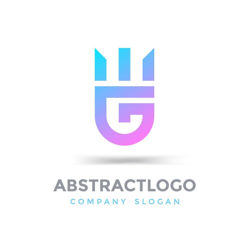 logo gm lettera forma icona simbolo minimalista vettore