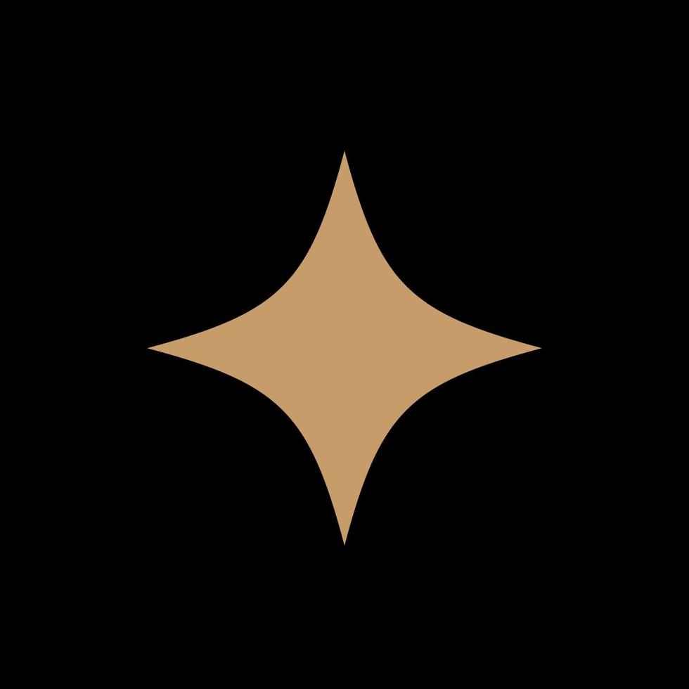 silhouette simbolo oro beige minimalista boho. modello di stampa poster boho. boho elemento grafico icona modello sfondo vettore
