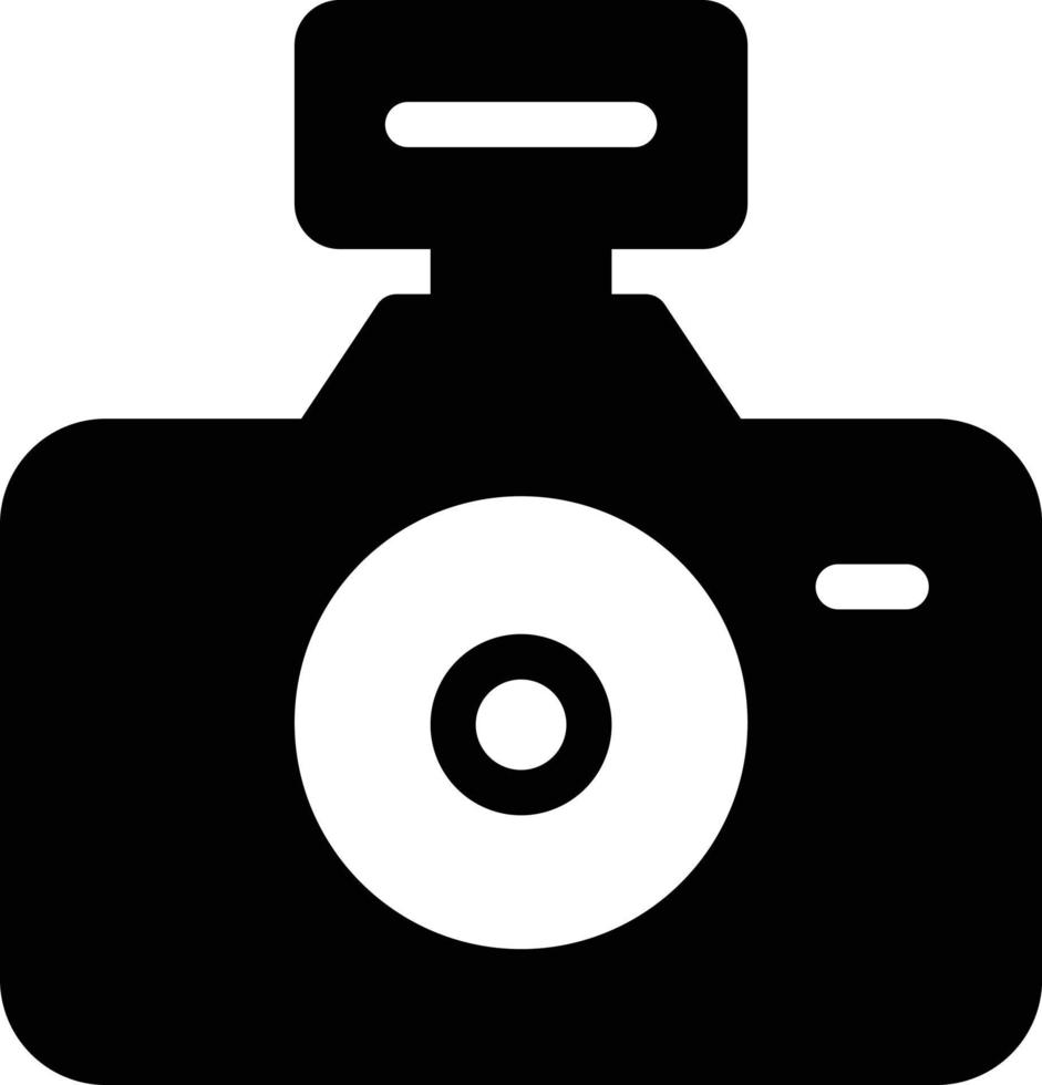 illustrazione vettoriale della fotocamera flash su uno sfondo simboli di qualità premium. icone vettoriali per il concetto e la progettazione grafica.