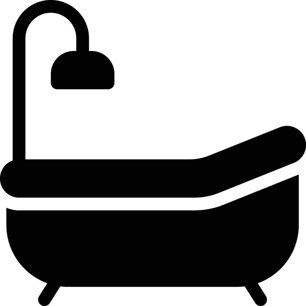 illustrazione vettoriale della vasca da bagno su uno sfondo. simboli di qualità premium. icone vettoriali per il concetto e la progettazione grafica.
