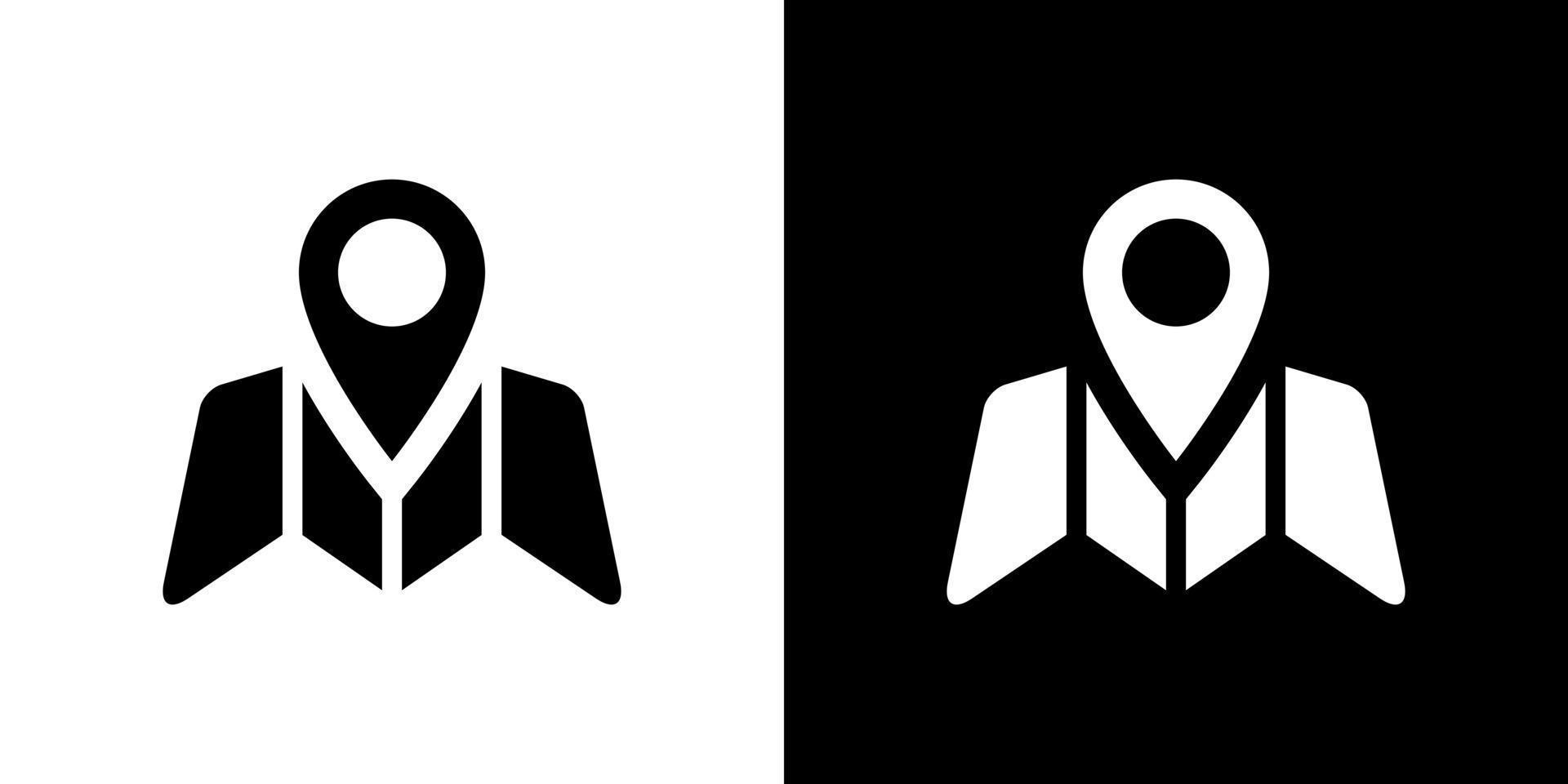 vettore icona mappa. logo simbolo posizione pin