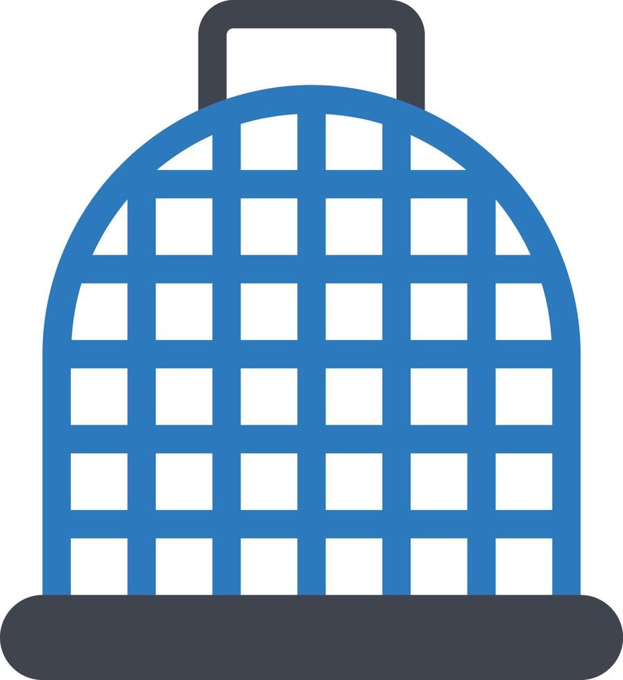 illustrazione vettoriale della gabbia per uccelli su uno sfondo. simboli di qualità premium. icone vettoriali per il concetto e la progettazione grafica.
