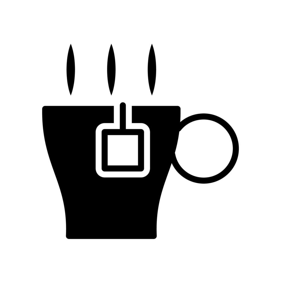 illustrazione grafica vettoriale dell'icona della tazza di tè