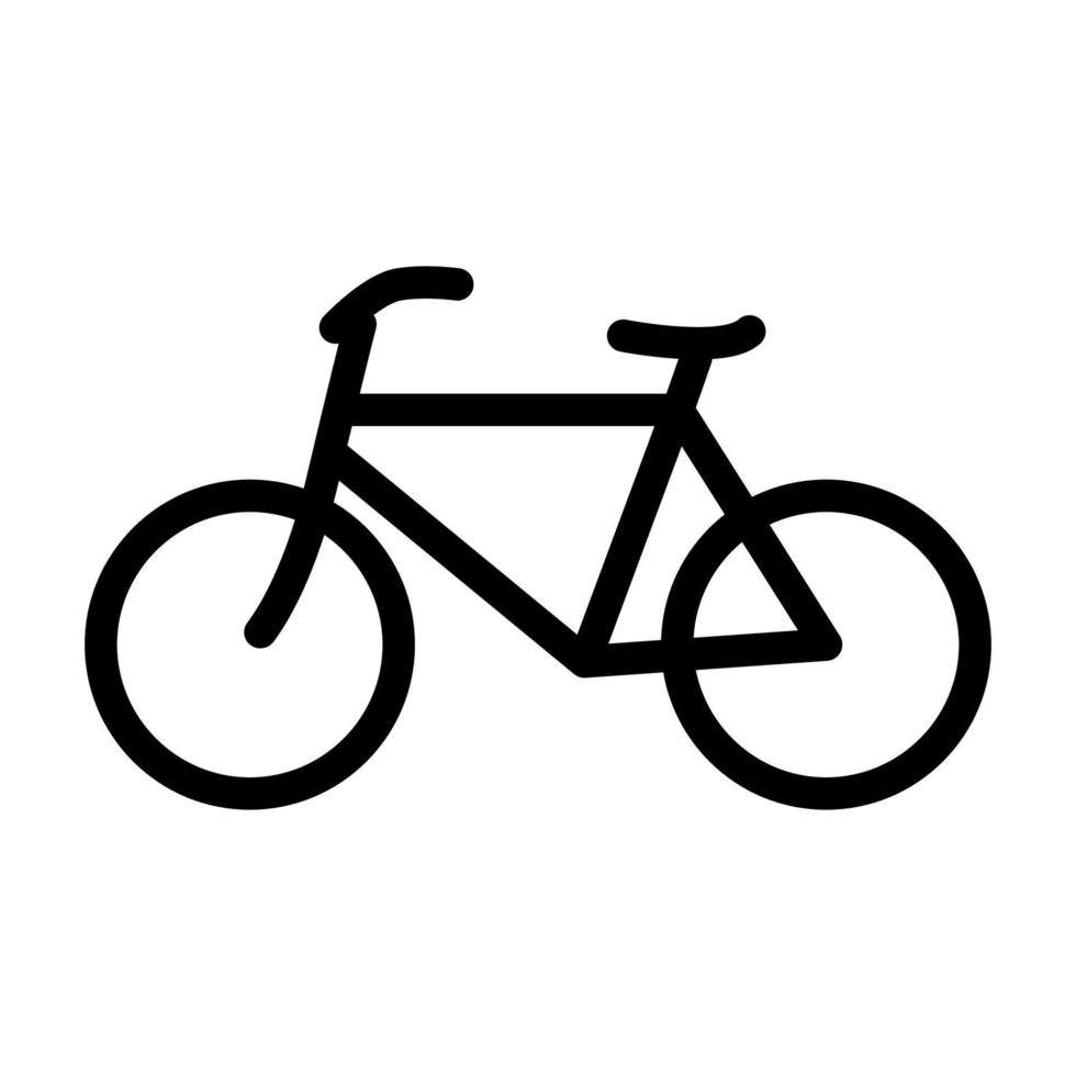 illustrazione grafica vettoriale dell'icona della bicicletta