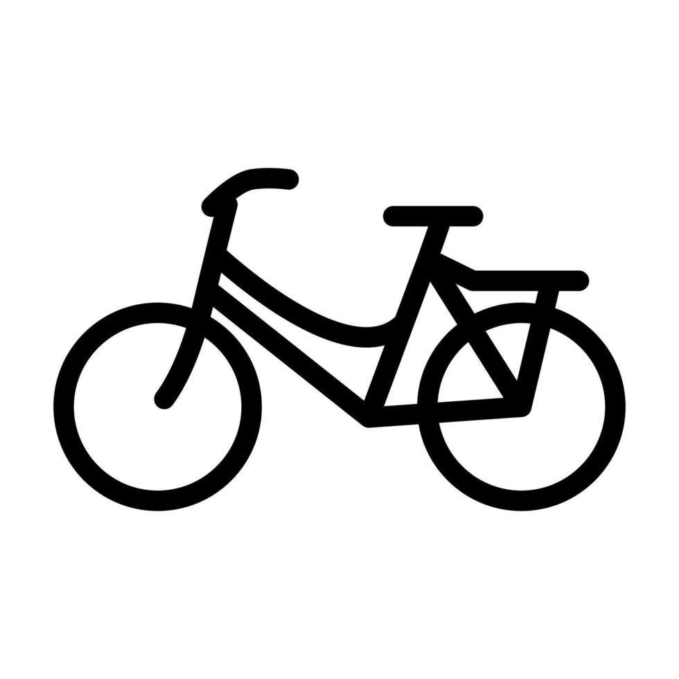 illustrazione grafica vettoriale dell'icona della bicicletta