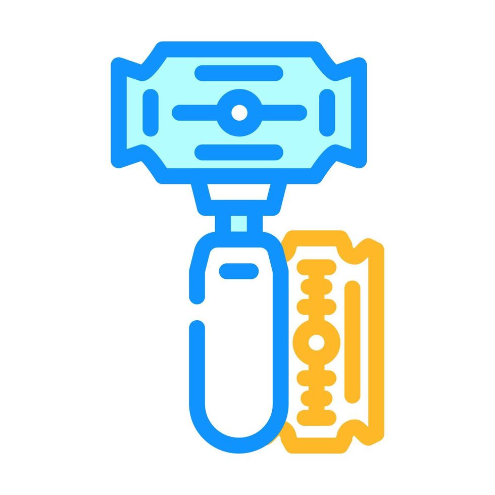 illustrazione vettoriale dell'icona del colore del dispositivo di rimozione del callo della lama