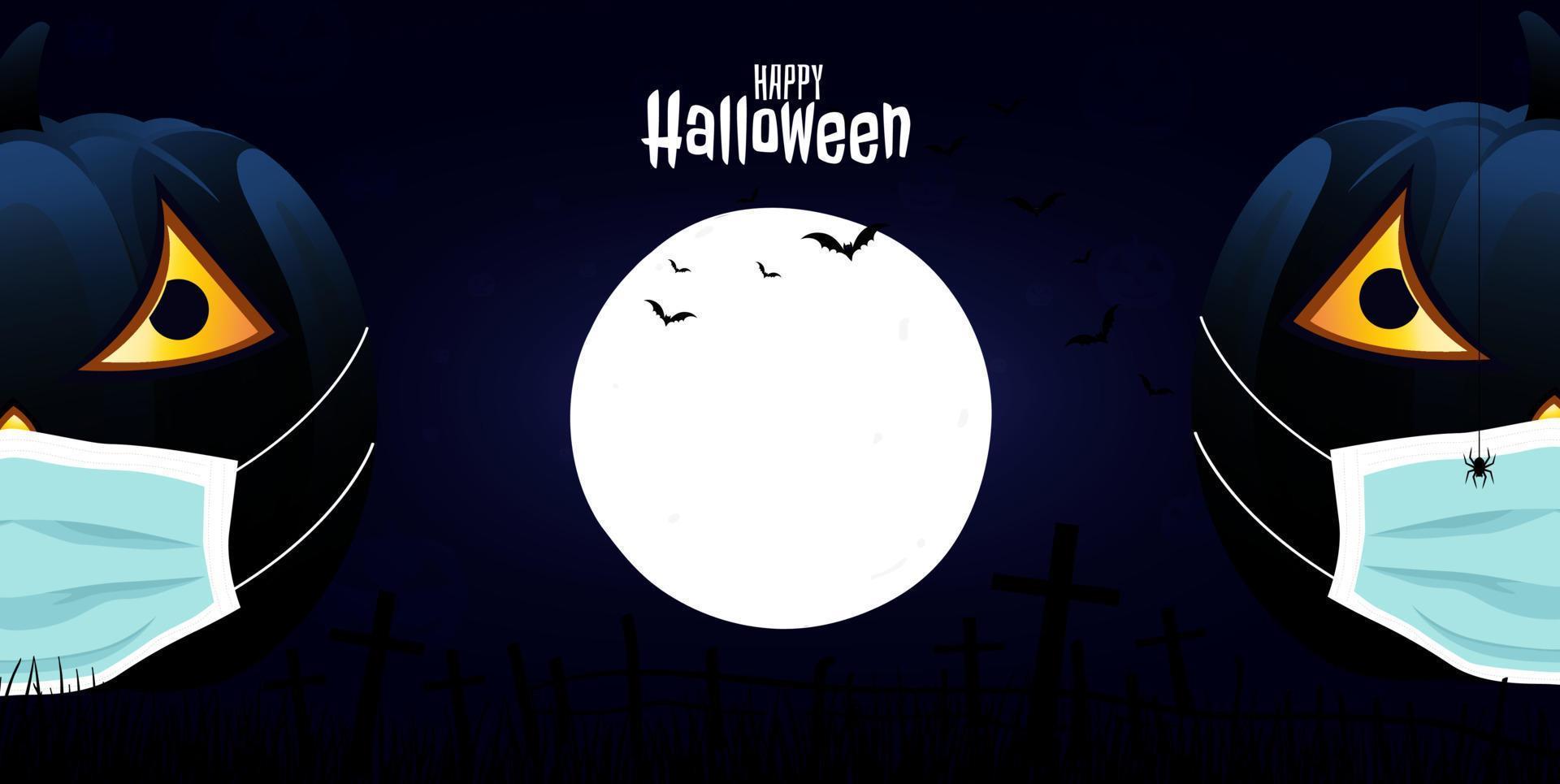 concept design di zucca e halloween. vacanza di halloween. giornata di Ognissanti vettore