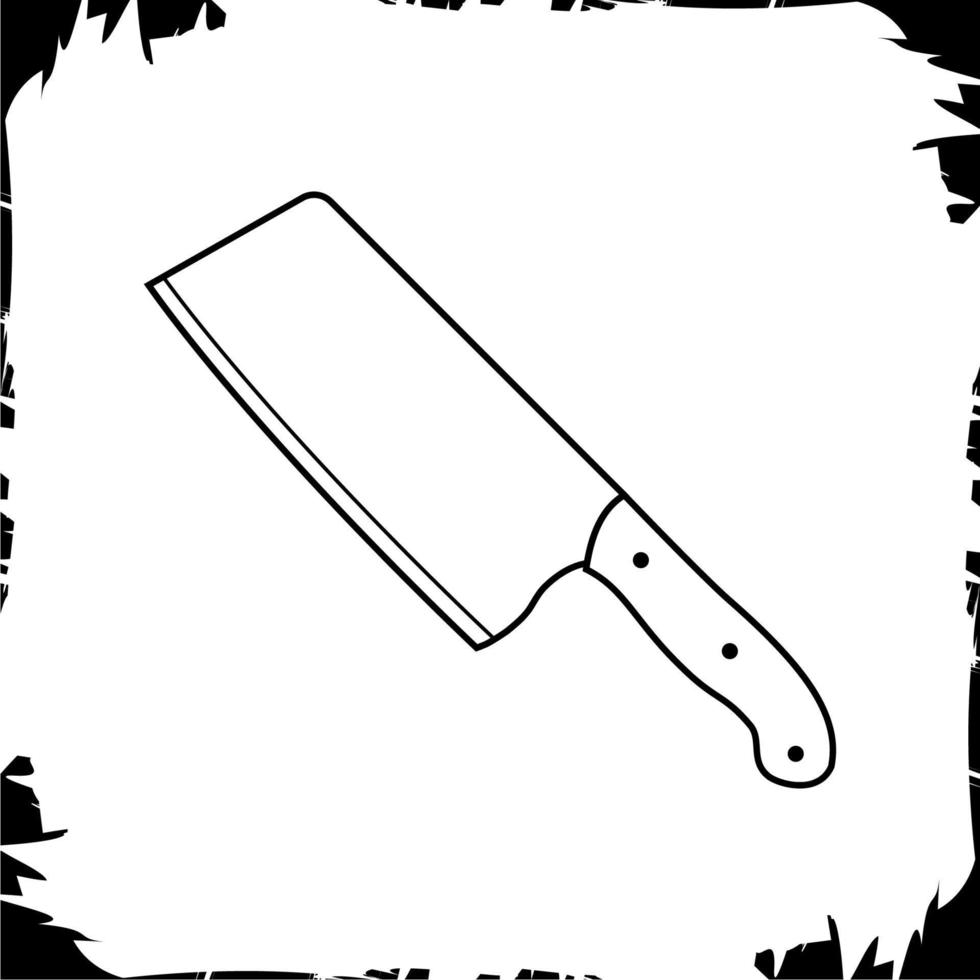 oggetti vettoriali illustrazione icona coltelli da cucina shibazi