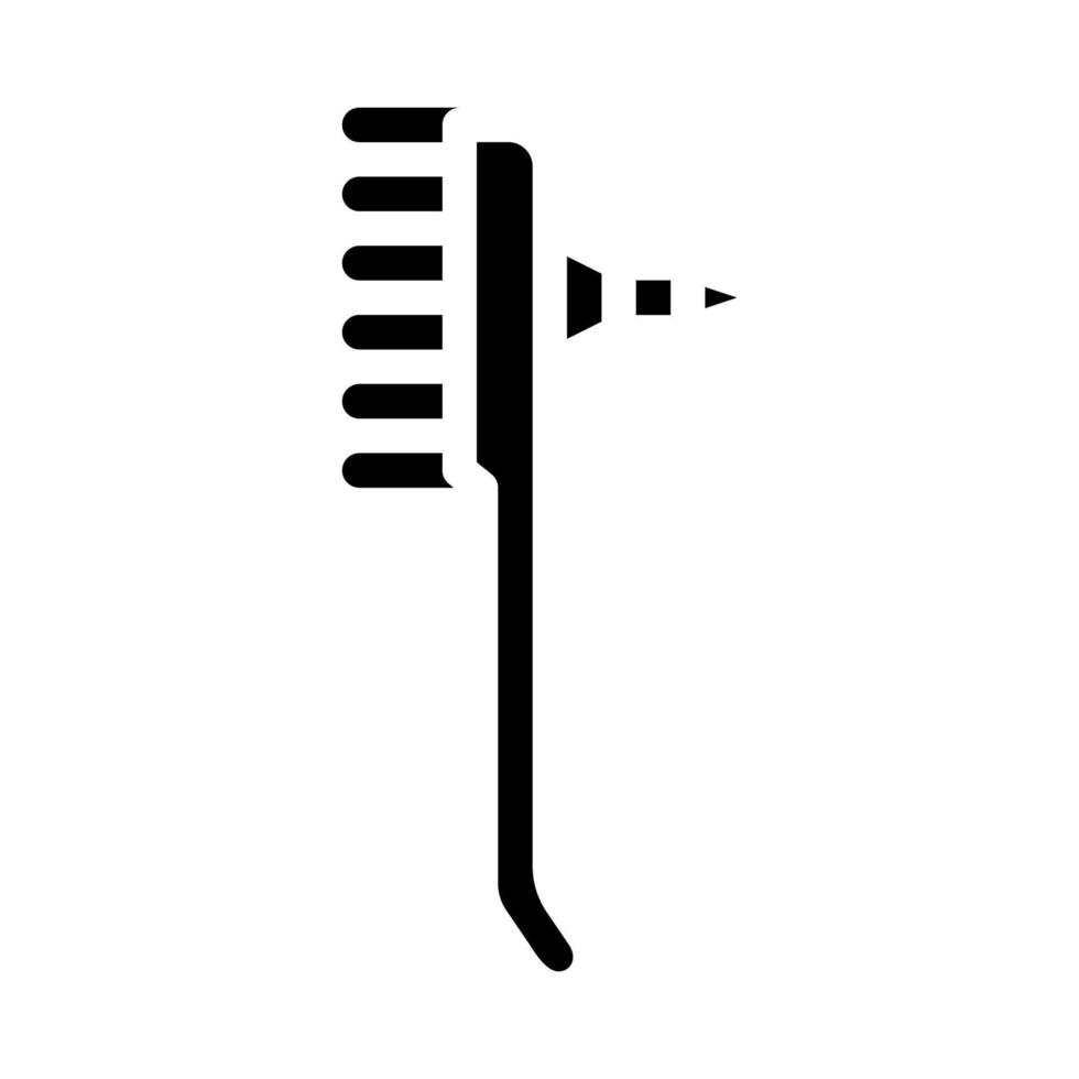 illustrazione vettoriale dell'icona del glifo della spazzola di saldatura