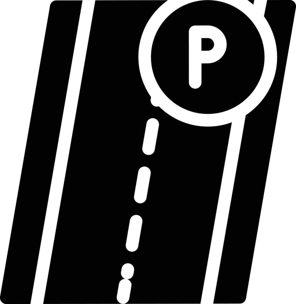 illustrazione vettoriale di parcheggio su strada su uno sfondo. simboli di qualità premium. icone vettoriali per il concetto e la progettazione grafica.