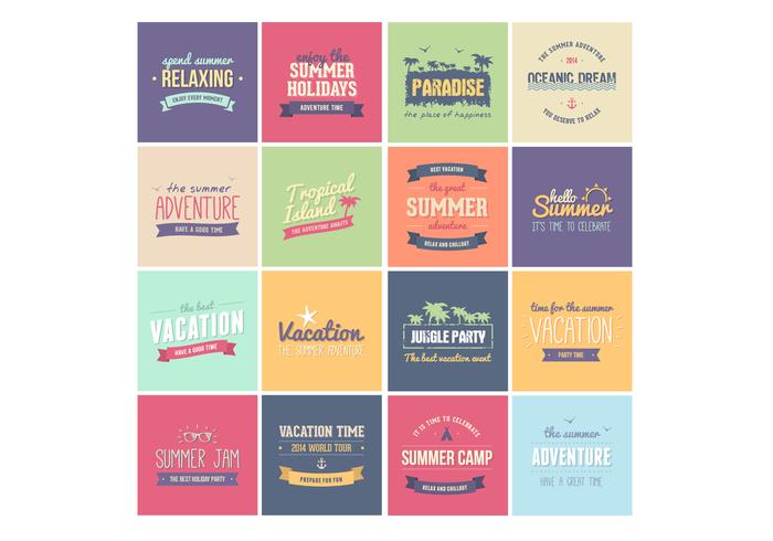 Summer Badge Vectors