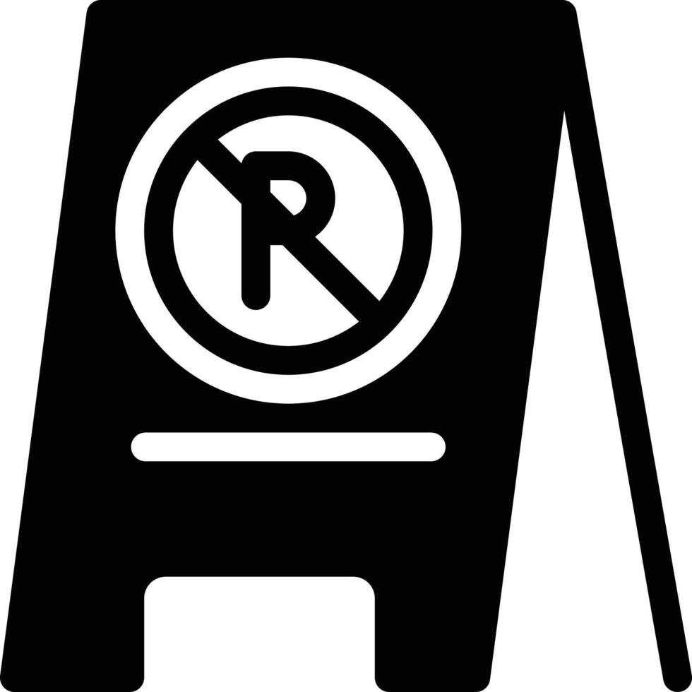 nessuna illustrazione vettoriale di parcheggio su uno sfondo simboli di qualità premium. icone vettoriali per il concetto e la progettazione grafica.