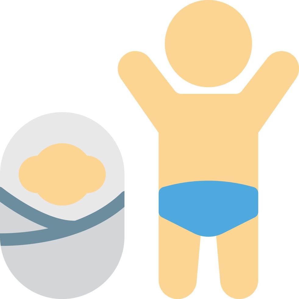 illustrazione vettoriale del bambino su uno sfondo. simboli di qualità premium. icone vettoriali per il concetto e la progettazione grafica.