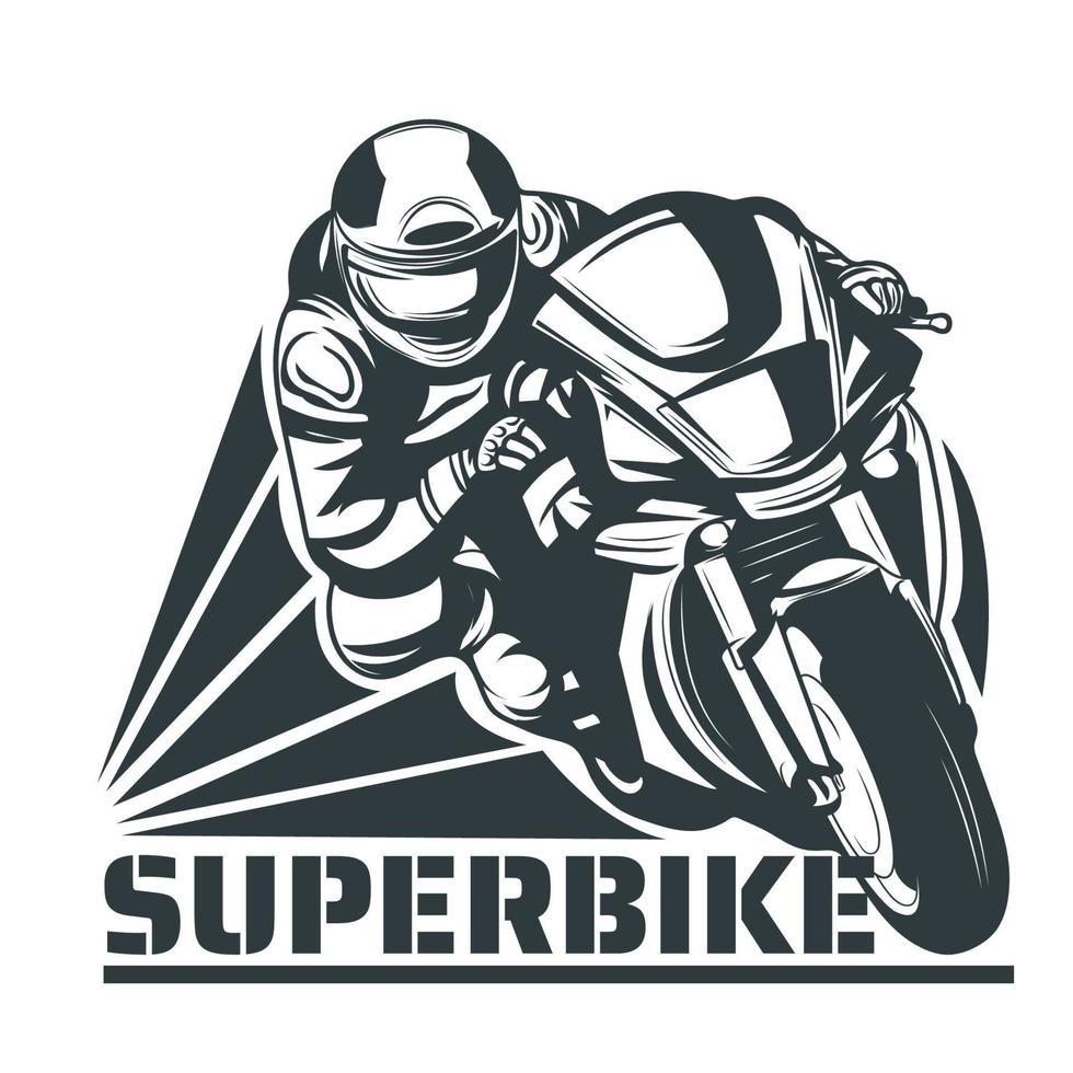 illustrazione vettoriale superbike