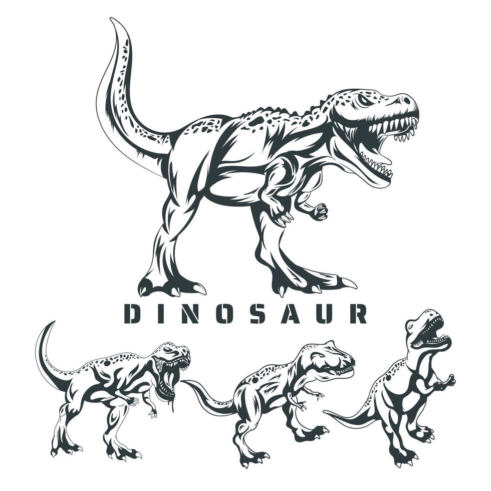 illustrazione vettoriale di dinosauro